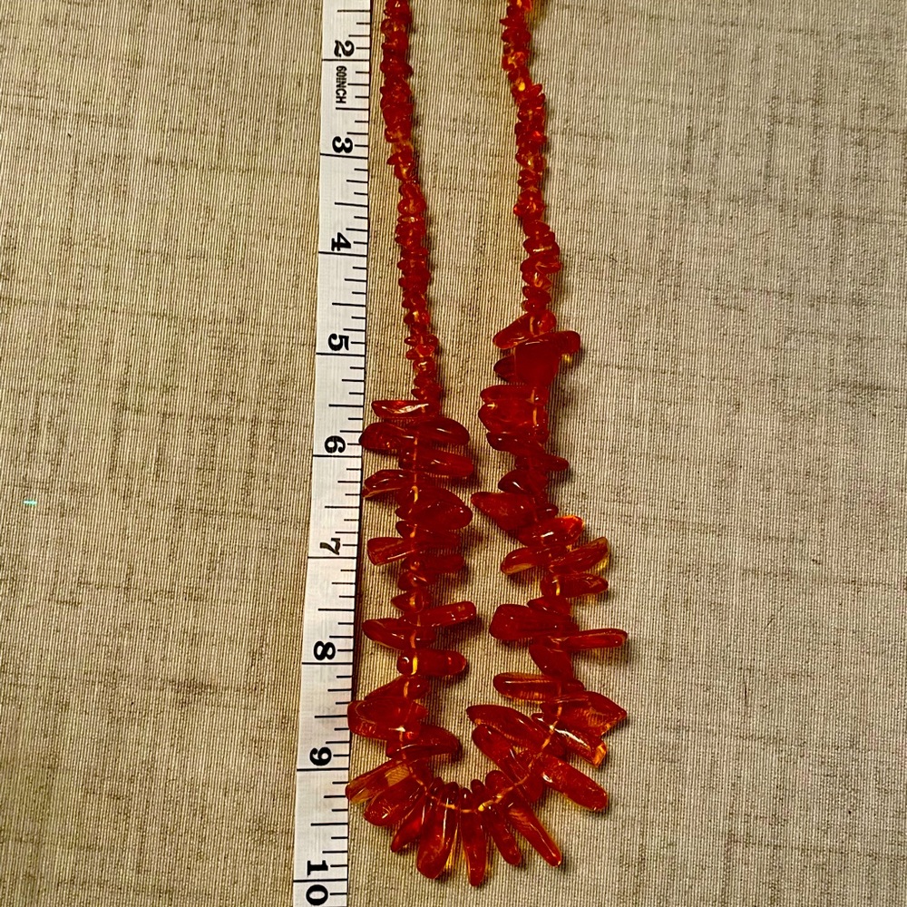 Amber Necklace with screw clasp